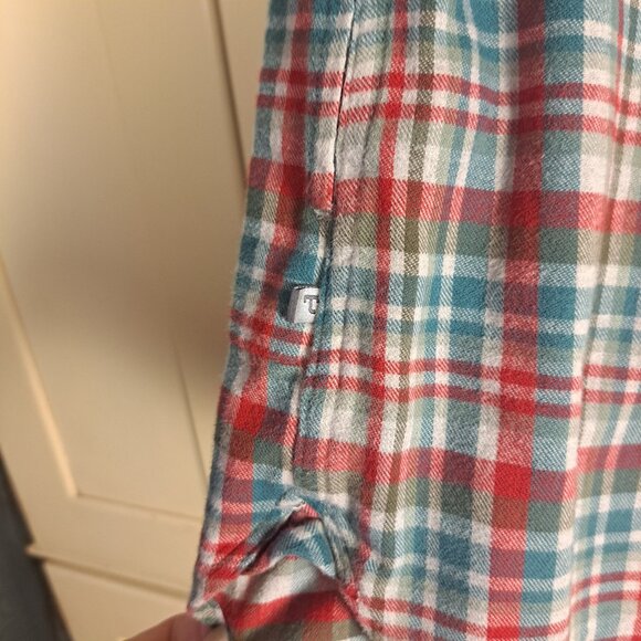 Toad & Co Women's Lightfoot Tunic Organic Cotton Flannel Button Down Sz Large - Picture 9 of 12